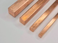 Barra in rame Cu99,9 quadrata