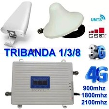 3 in 1 Kit Ripetitore Banda Tribanda GSM 2G 3G 4G LTE Amplificatore segnale