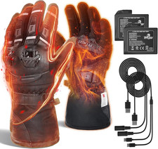 Guanti Riscaldati Moto 3000Mah 2025 Aggiornati Controllo Intelligente Della Temp