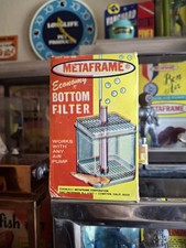 Filtro angolare economico marca Metaframe vintage vecchio acquario Fishbowl completo