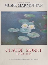 claude monet - Poster Affiche vintage Musée Marmottan Paris 1975