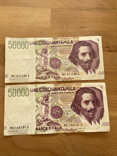 Italia banconote 50 000 - banconote, da