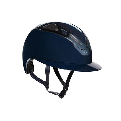 Casco apex cromato - cromato, blu