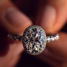 2.5CTW Oval Cut VVS1