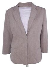 Mila Schon Giacca Da Donna Beige 1 Bottone Taglia 46 Xl Regular Blazer Completo