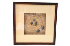 Quadro Orientale con Sabbia e Sassi