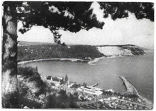 CARTOLINA DI TRIESTE ,LA BAIA DI SISTIANA  viaggiata 1969