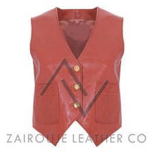 Gilet in pelle da donna