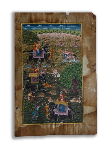 Interessante mughal scena - mughal,