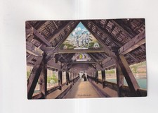 F3785) LUCERNA - interno del Kapellbrücke vecchio!