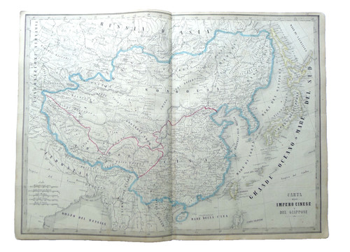 1850 antica mappa cina impero - 1850,