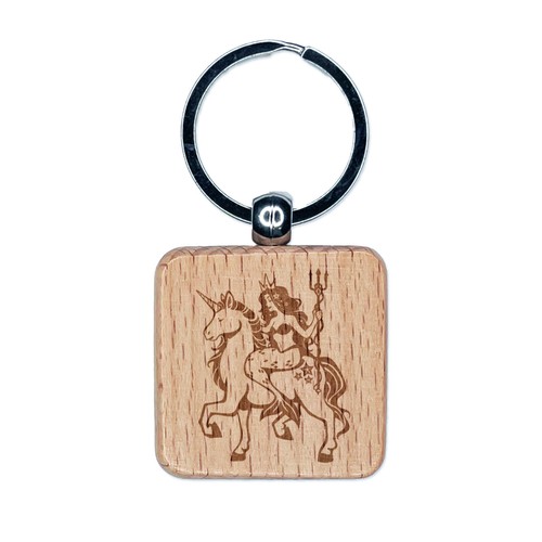 Portachiavi quadrato legno - quadrato, in
