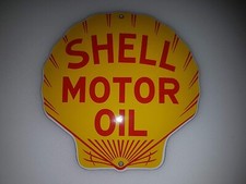 SHELL MOTOR OIL, giallo