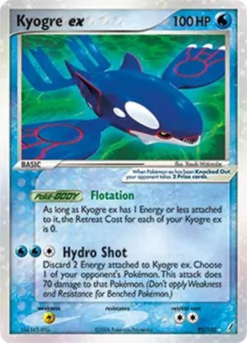 Kyogre 100 pokemon - kyogre, ex