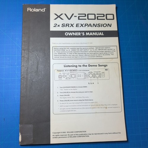 Roland 2020 modulo - roland,
