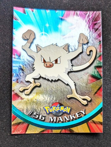 Mankey holo foil pokemon topps - holo,