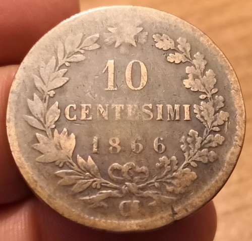 Moneta centesimi 1866 - moneta,
