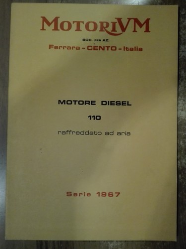 Motore diesel 110 raffreddato - motore,