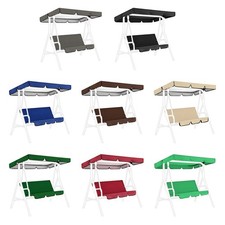 Set Baldacchino Altalena da Giardino con Coprisedile Impermeabile per Difesa Tot