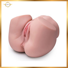 Mezzo Busto Torso Masturbatore Vibrante Bambola Silicone per Uomo Vagina e Ano