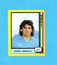 VALLARDI-IL GRANDE CALCIO 90-Figurina n.257- CARNEVALE -NAPOLI-NEW VELINA