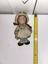 HOLLY HOBBIE HEATHER BAMBOLA DI PEZZA RAG DOLL KNICKERBOCKER VINTAGE ANNI 70/80