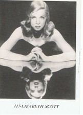 ADESIVI STICKERS VINTAGE ANNI SETTANTA OTTANTA  ATTORI CINEMA LIZABETH SCOTT