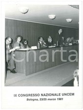 1981 BOLOGNA IX Congresso Nazionale UNCEM - Tavolo oratori (1) - Foto 18x24
