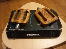 Pedale Bici Legno Massello Noce Nuovi Bellissimi Adatti A Bici Di Qualità