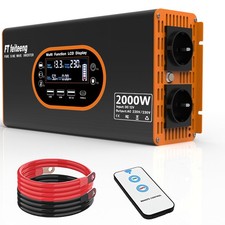 2000W inverter 12v 220v onda pura trasformatore 12v di tensione Display LCD con