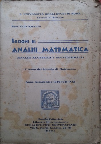 Lezioni analisi matematica - lezioni,