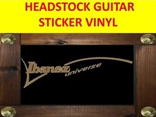 Ibanez Universe Stickers Gold Vinyl From Headstock Guitar & Bass