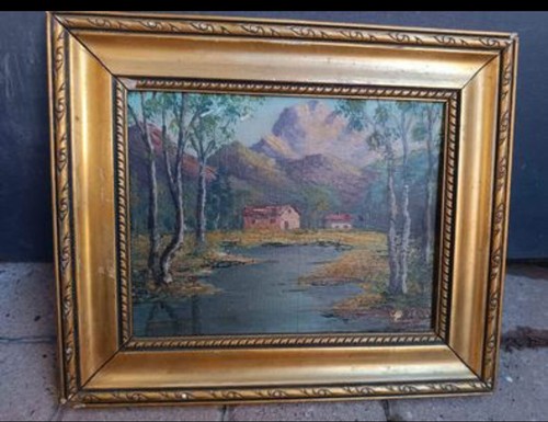 Quadro epoca dipinto piccolo - dipinto,