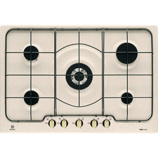 Electrolux ps750ruv piano cottura 75cm avena, 5 fuochi, comandi frontali, serie 