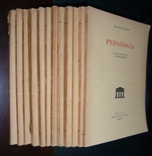 LOTTO DI 12 LIBRI Pedagogia Educazione Istruzione Didattica Scuola ; ODCU 1953