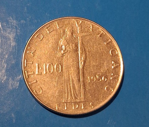 Vaticano 100 lire 1956 - 100,
