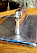 Nice Working Ronson VARAFLAME Gents Lighter And FREE Emu Period Cig Case