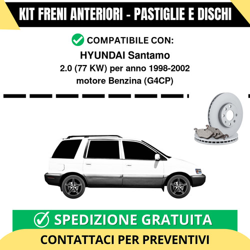 Kit freni anteriori hyundai - freni,