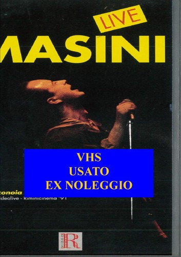 Marco masini live vhs - masini,
