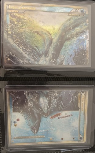 Carta pokémon lugia leggenda - carta,
