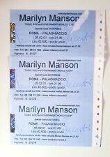 Biglietti Concerto Marilyn Manson Rarissimi! Un concerto storico!