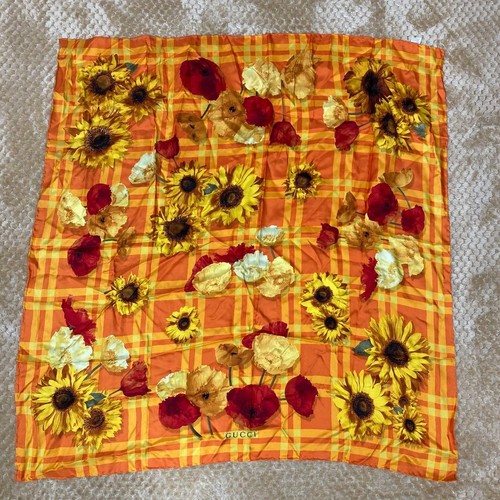 Gucci sciarpa fiore girasole - sciarpa,