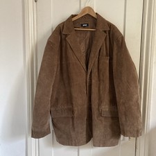 Giacca blazer uomo scamosciata