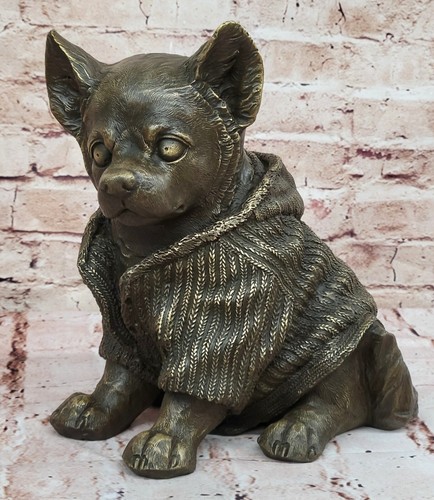 Scultura bronzo chihuahua - in,