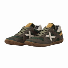 Scarpa uomo MUNICH sneakers Goal 1630 in tela di cotone e camoscio