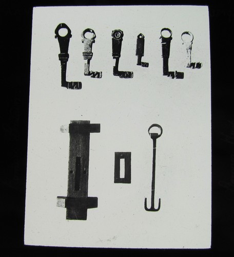 Glass magic lantern slide - magic,