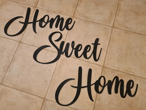 Scritta compensato home - in,