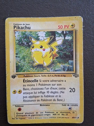 Carte pokémon pikachu 60 64 - :, 60/64