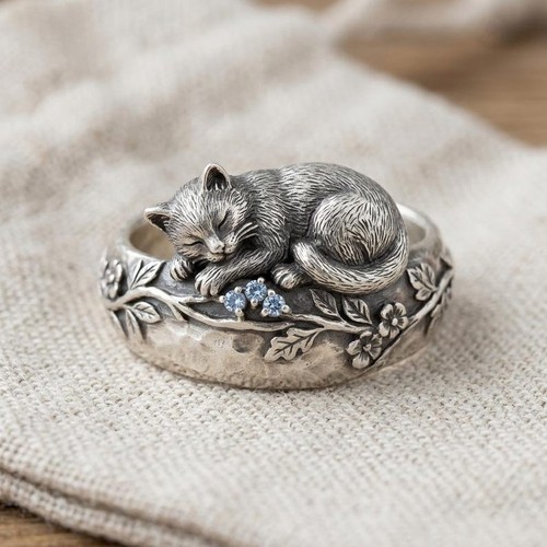 Anello gatto addormentato