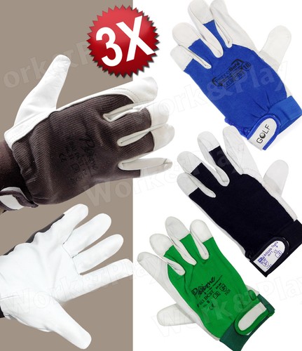 Guanti lavoro in pelle - 3,